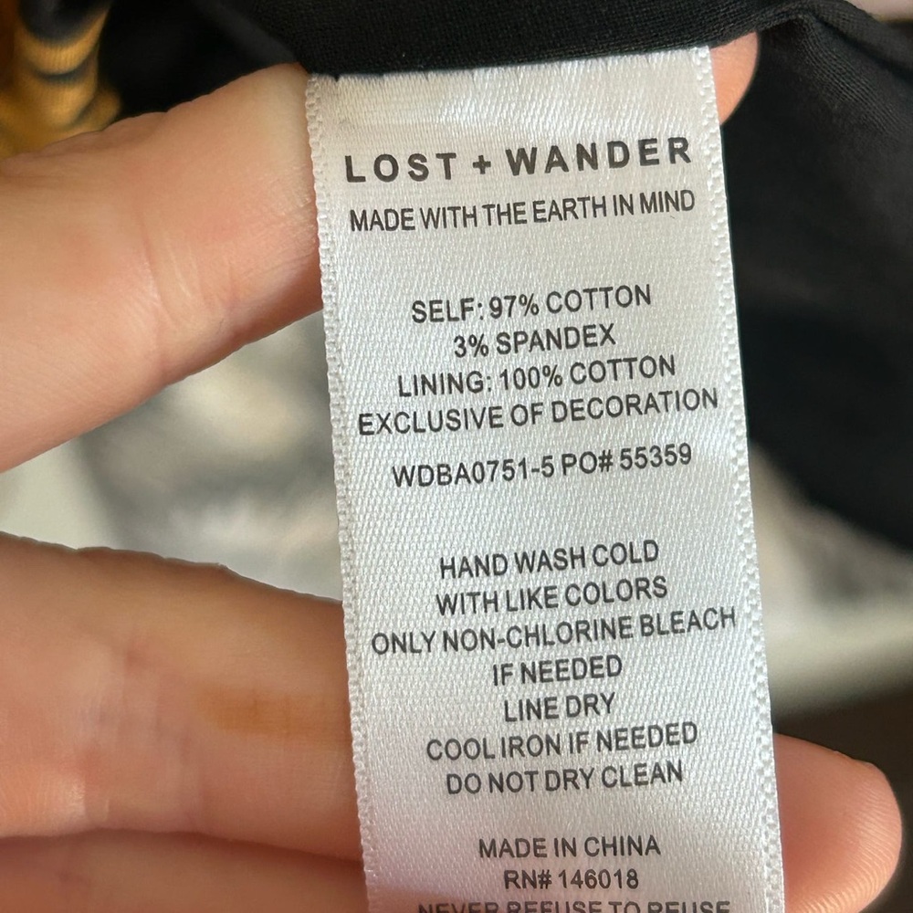 Lost and Wander Nightfall Palm Maxi Dress Medium New U-8 - Picture 4 of 6